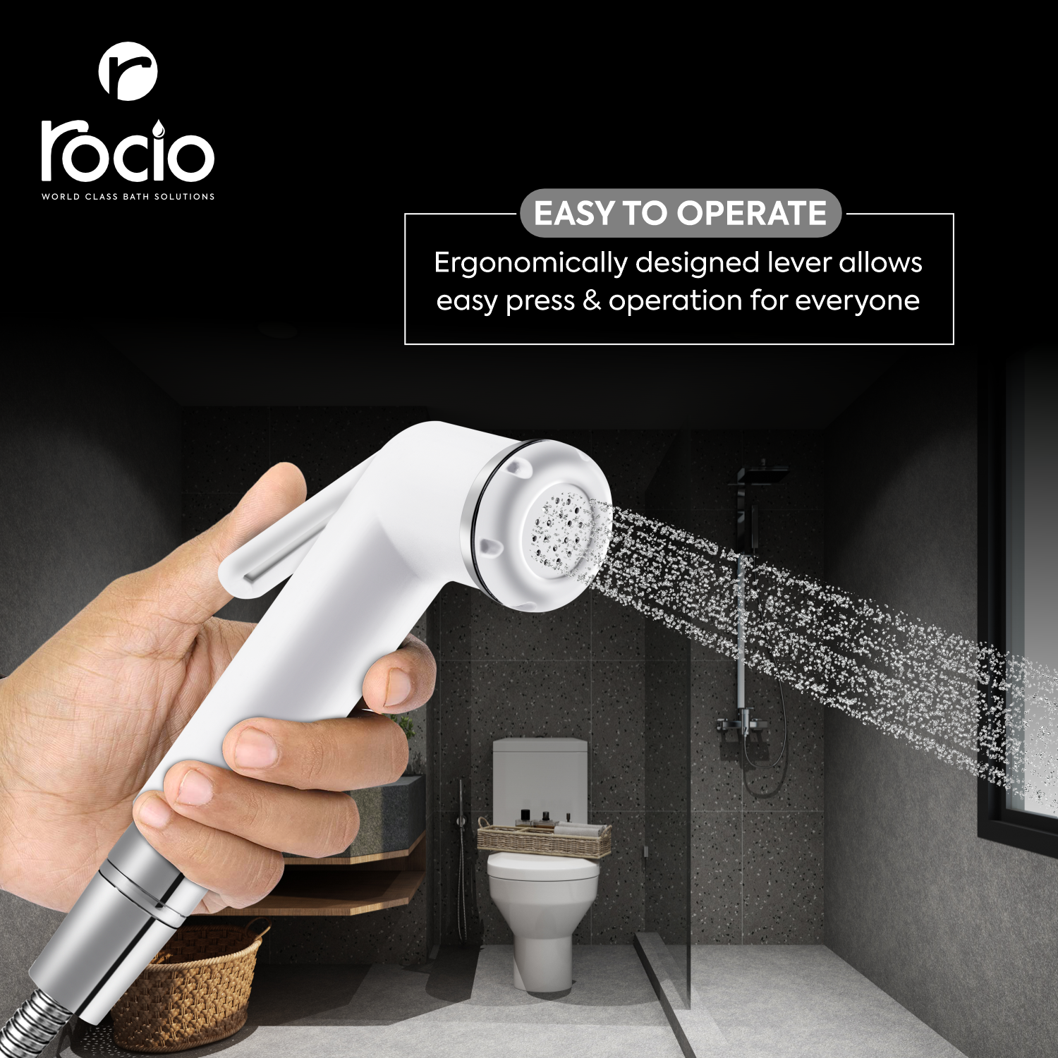 Jet Spray Gun for Toilet