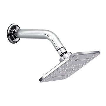 Rocio Overhead Shower with Arm for Bathroom, Color Chrome, Size 6" x 6"