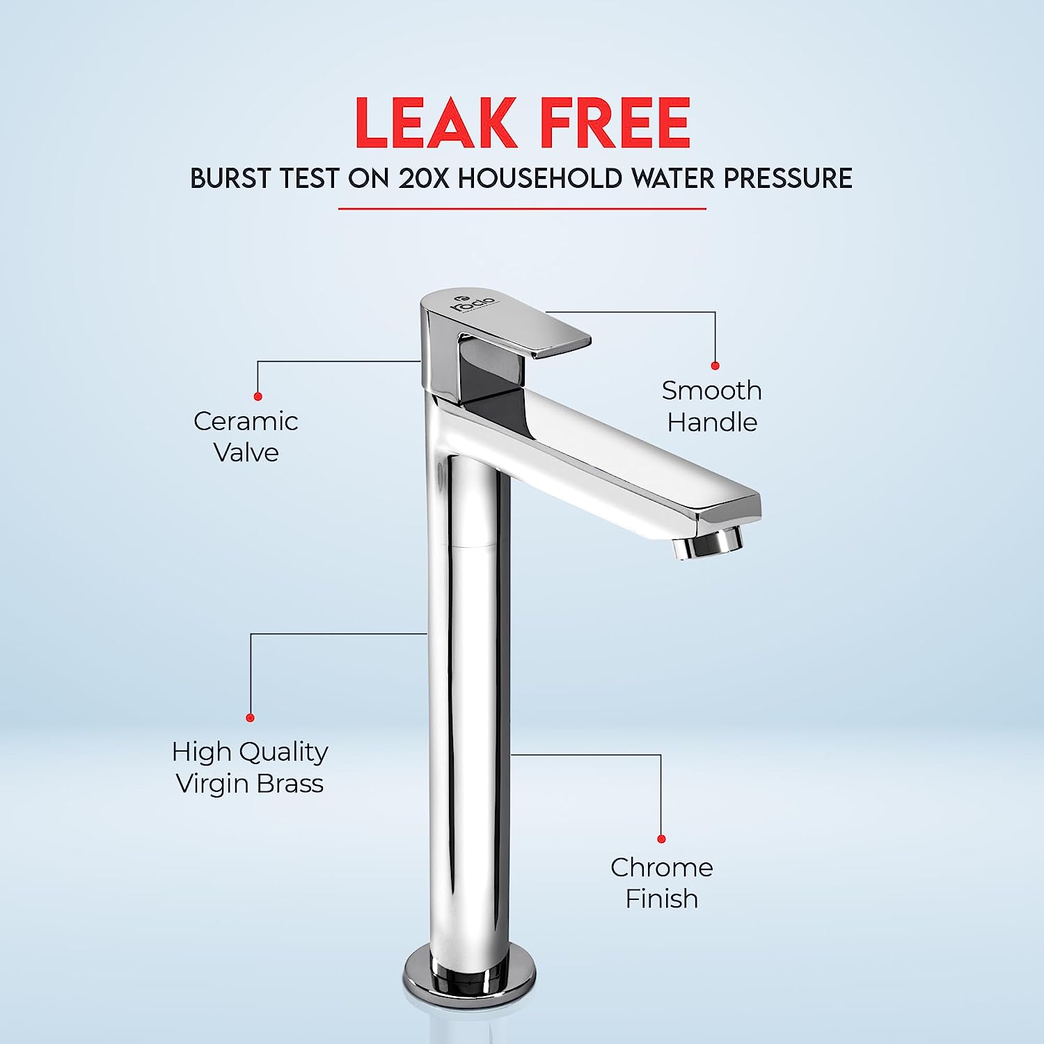 Deck‑mounted 12″ Pillar Mixer