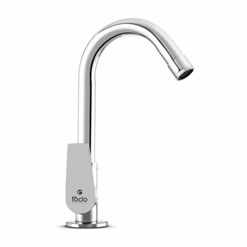 Brass Swan Neck Tap For Kitchen Sink Bathroom wash basin Chrome Finish