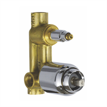 Rocio 4 WAY 40 MM HIGH FLOW Single piece Casted Single Lever Diverter 40mm Cartridge (2 Inlet 2 Outlet) Complete Set