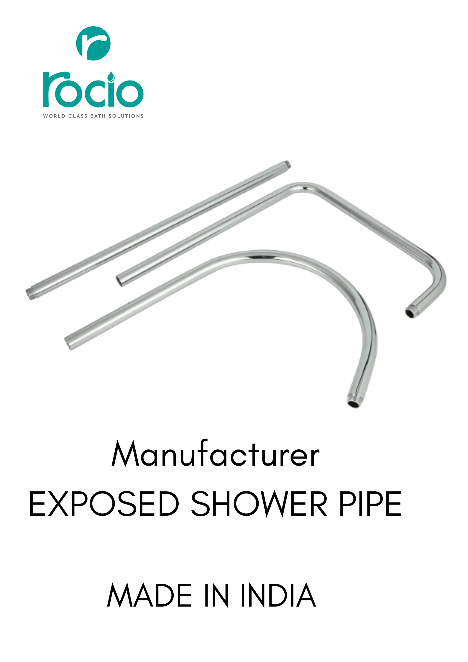 Shower Inlet Pipe Manufacturer Exposed Shower Pipe for Single Lever Wall and Shower Mixer