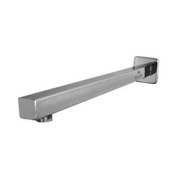 Rocio SS Shower Arm Square 12 inch Full Brass Chrome Finish