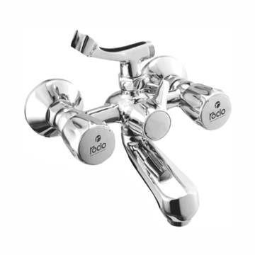 Rocio CONTI PREMIUM Wall Mixer telephonic with Crutch Brass Chrome Finish For Bathroom And Kitchens