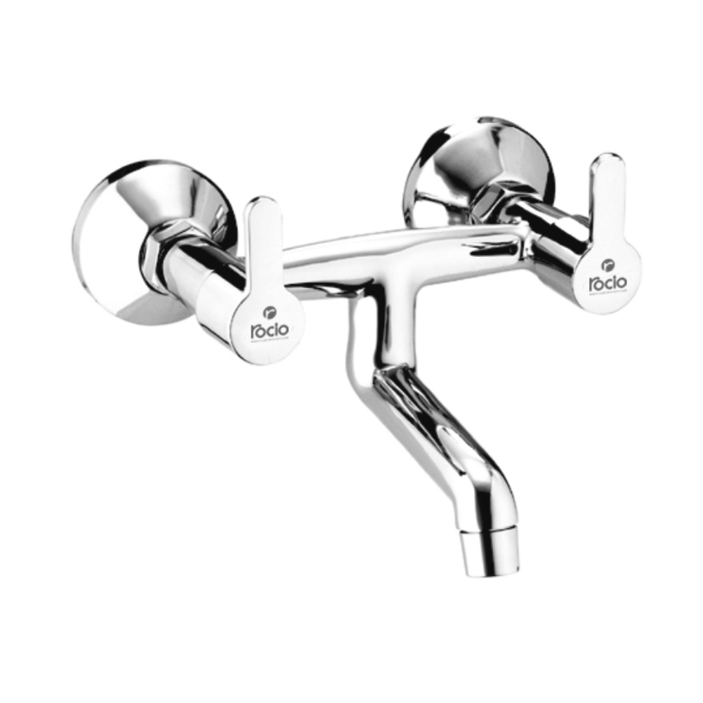 Rocio FIGO Full Brass Chrome Plated Wall Mixer Non Telephonic