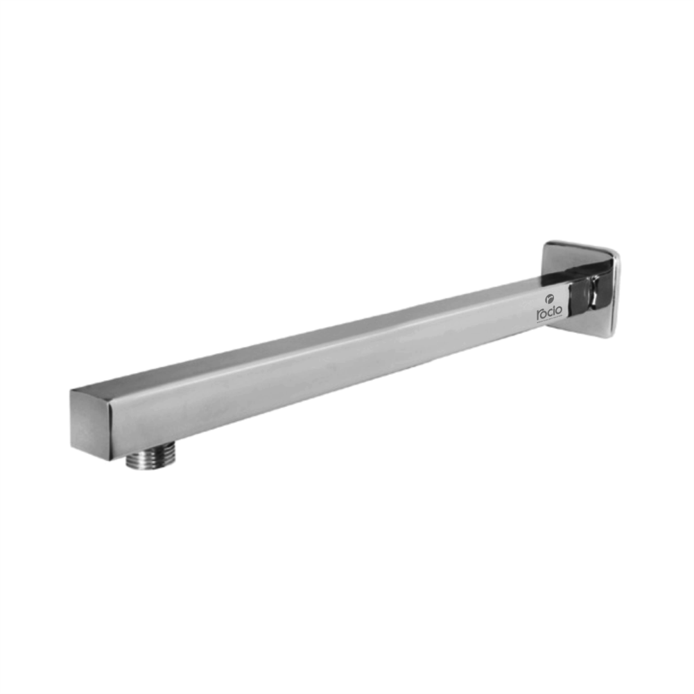 Rocio SS Shower Arm Square 15 inch Full Brass Chrome Finish