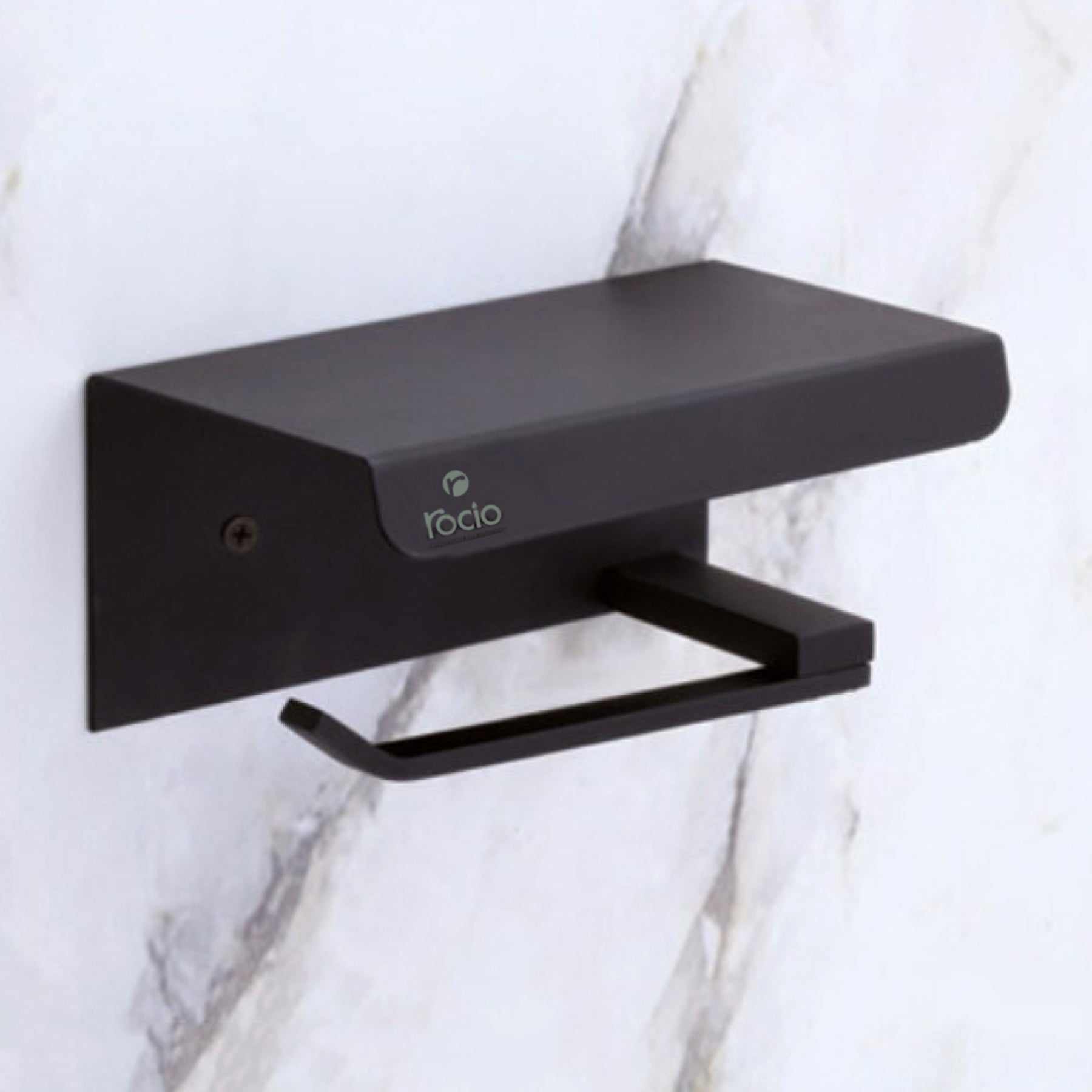 Rocio Black Matt Toilet Paper Holder for bathroom accessories