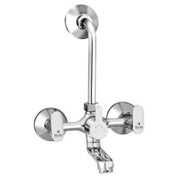 Rocio MAX R Brass Chrome Plated Wall Mixer Telephonic with L Bend