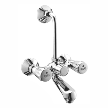 Rocio CONTI PREMIUM Wall Mixer telephonic with L-Bend Brass Chrome Finish