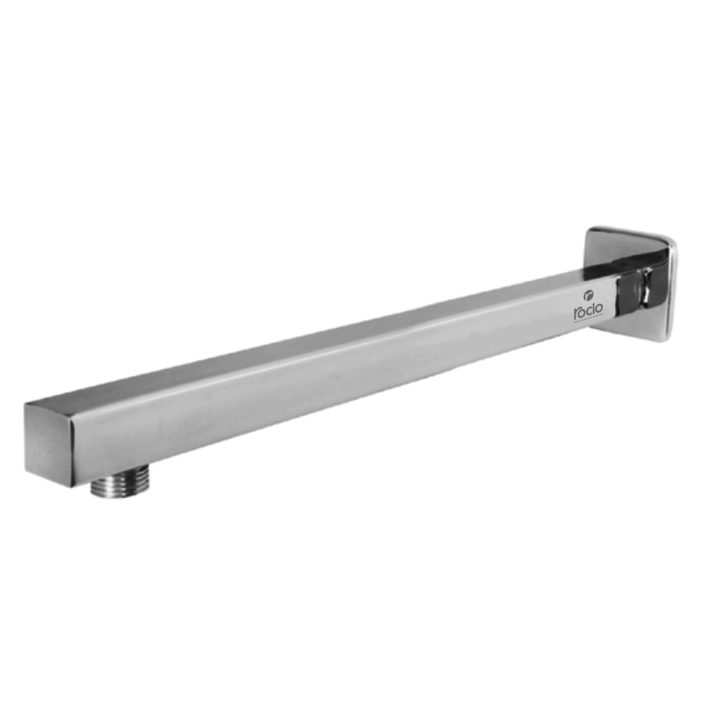 Rocio SS Shower Arm Square 18 inch Full Brass Chrome Finish