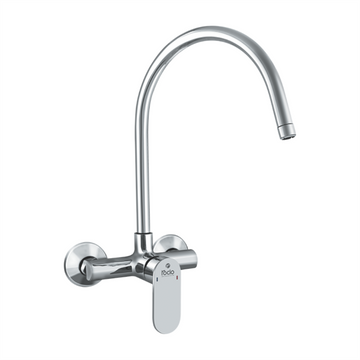 Rocio CITY Single Lever Sink Mixer Wall Mount wide spout Full Brass Chrome Plated