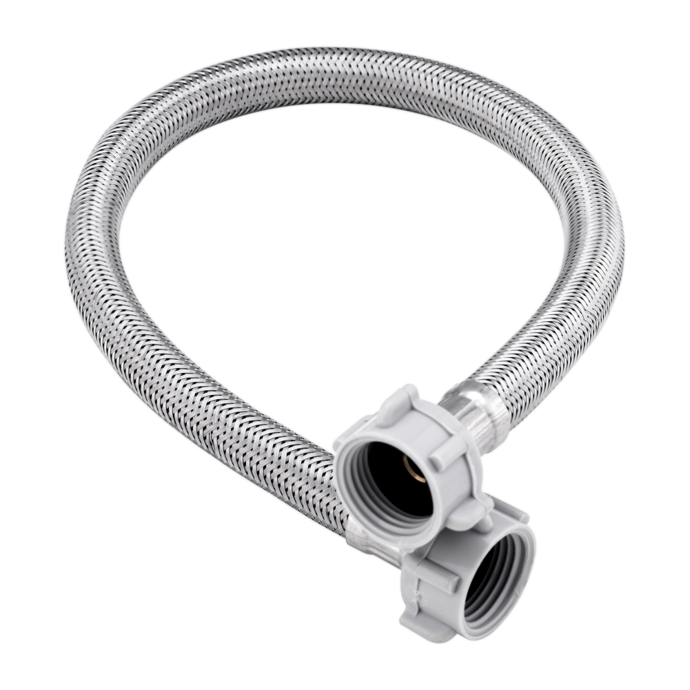 Rocio Heavy Duty 24 " Connection Pipe with Nylon Nut For Washbasin/Hot And Cold Mixer /Geyser Connection Pipe/Basin Mixer