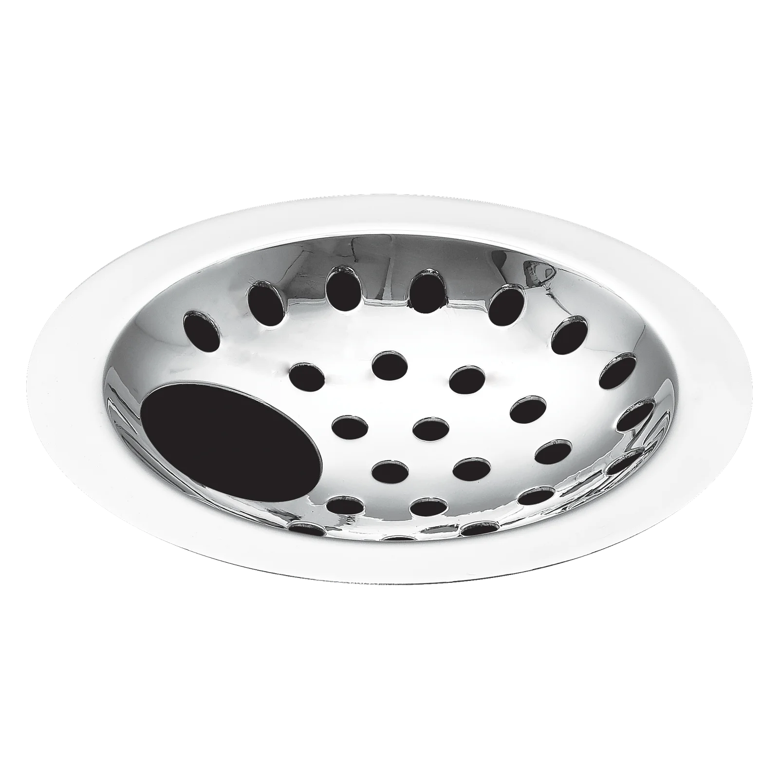 Rocio SS 304 Doom Hole Floor Drain Grating - 5 Inch, Chrome  Mirror Finish