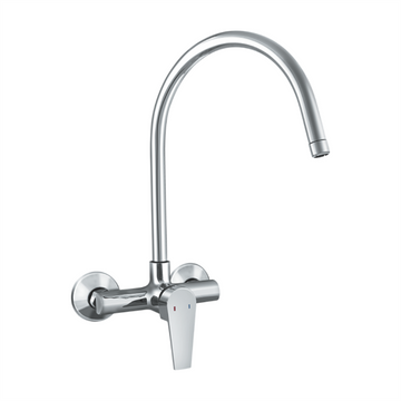 Rocio FUSION PRIME Single Lever Sink Mixer Wall Mount Full Brass Chrome Plated