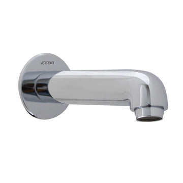 Rocio Uno Full Brass High Flow Chrome Plated Bath Tub Shower Spout with Flange for Bath Shower Diverter for Bathroom