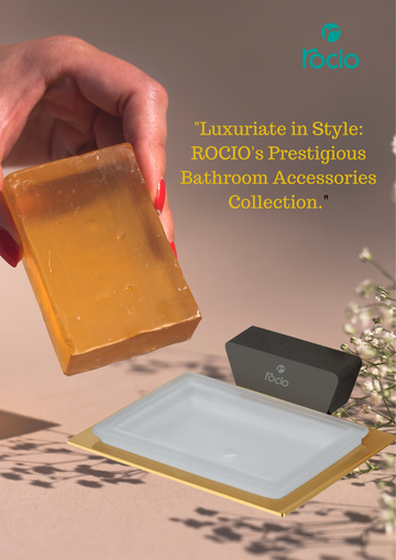 Rocio High Quality Brass Glass Soap Dish