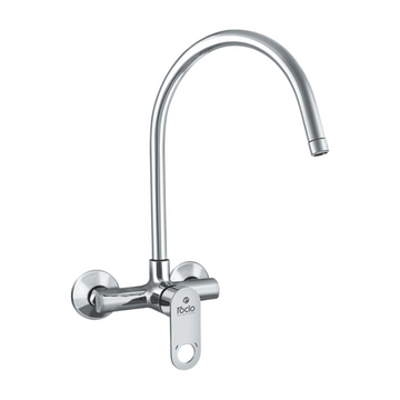 Rocio RIO Single Lever Sink Mixer WIDE SPOUT Wall Mount