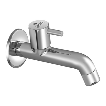 Rocio Uno Full Brass, Chrome Plated Bib Cock Tap, Long Body for Bath Shower, Kitchen, Bathroom