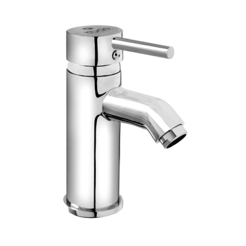 Rocio Uno Hot and Cold Deck Mounted Brass, Chrome Plated Single Lever Basin Mixer for Bathroom/Kitchen