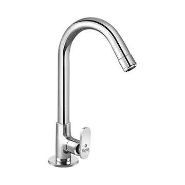 Rocio MAX R Brass Chrome Plated Swan Neck Tap Bathroom Or Kitchens