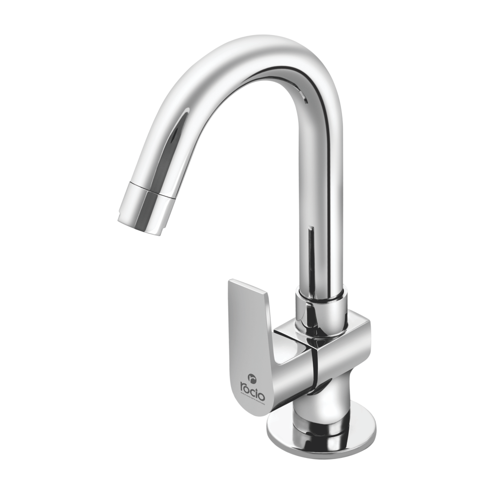 Rocio FUSION PRIME High Flow Swan Neck Tap Brass Chrome Plated