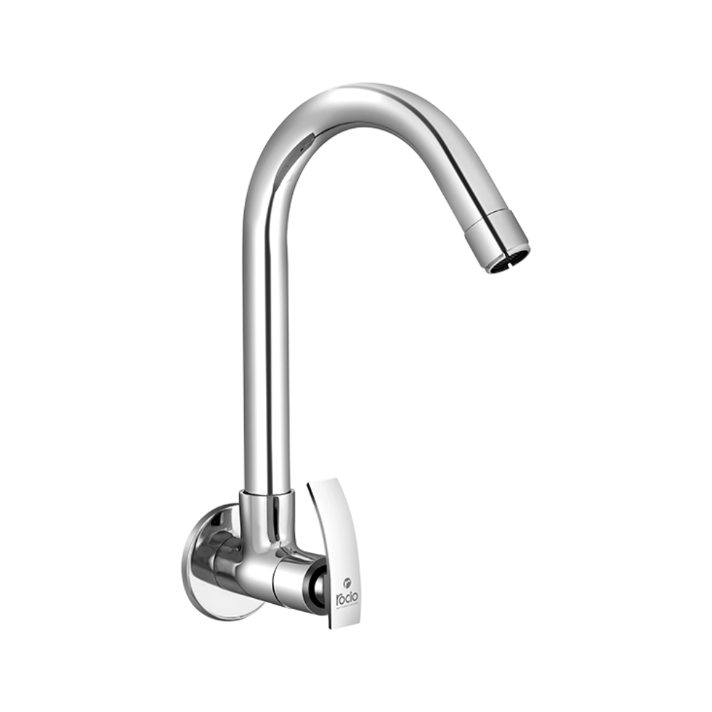 Rocio SOFT Brass Chrome Plated Rotating Swivel Spout Sink Cock/Tap for Bathroom and Kitchen Sink tap Wall Mounted