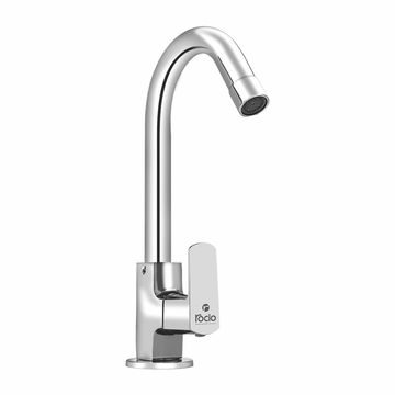 Rocio QUBIX Swan Cock Tap For Bathroom Brass Chrome Finish