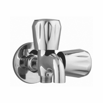 Rocio CONTI PREMIUM Brass Chrome Finish Two Way Bib Cock Tap For Bathroom