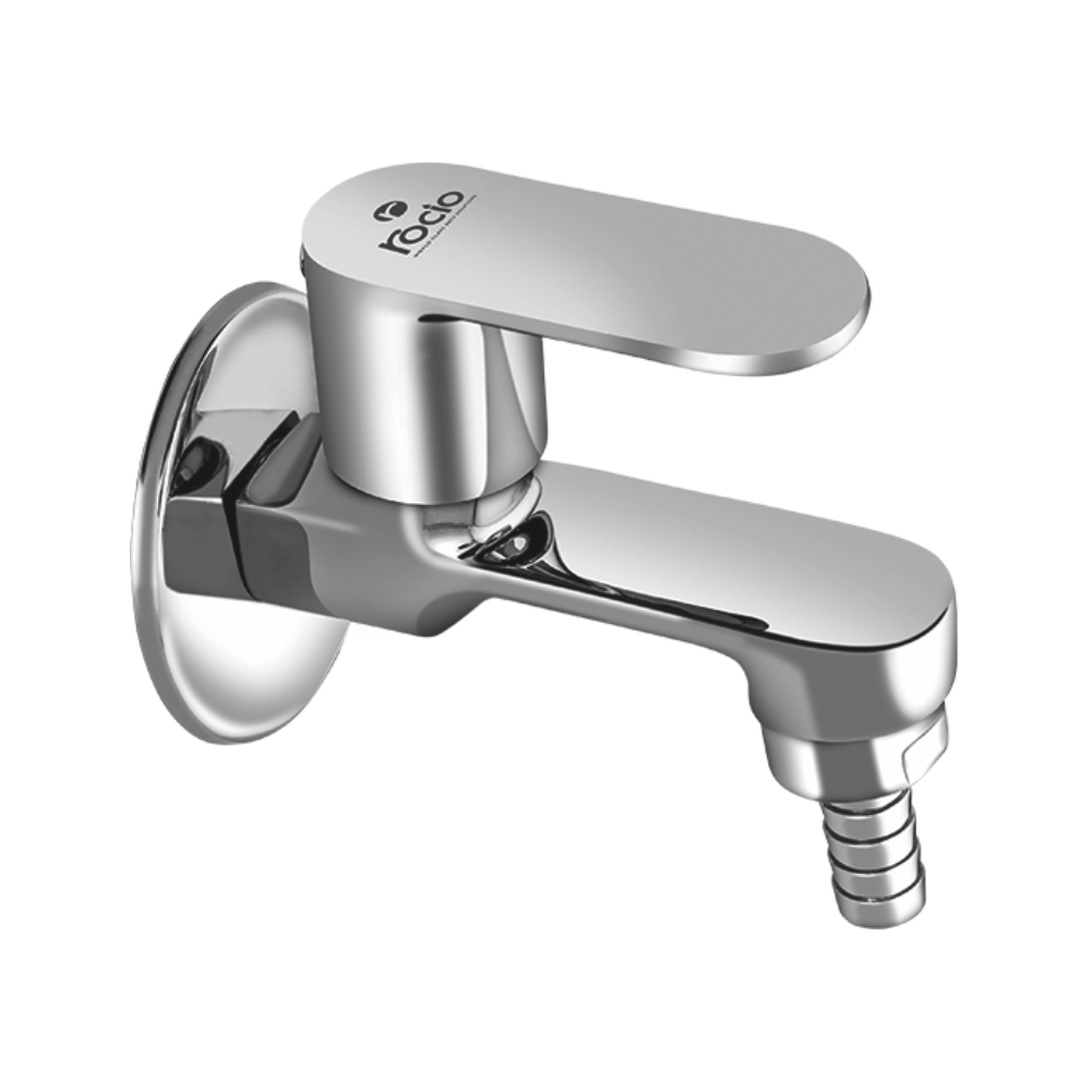 Rocio CITY Nozzle Bib Cock For Bathroom Kitchen Chrome Finish Brass