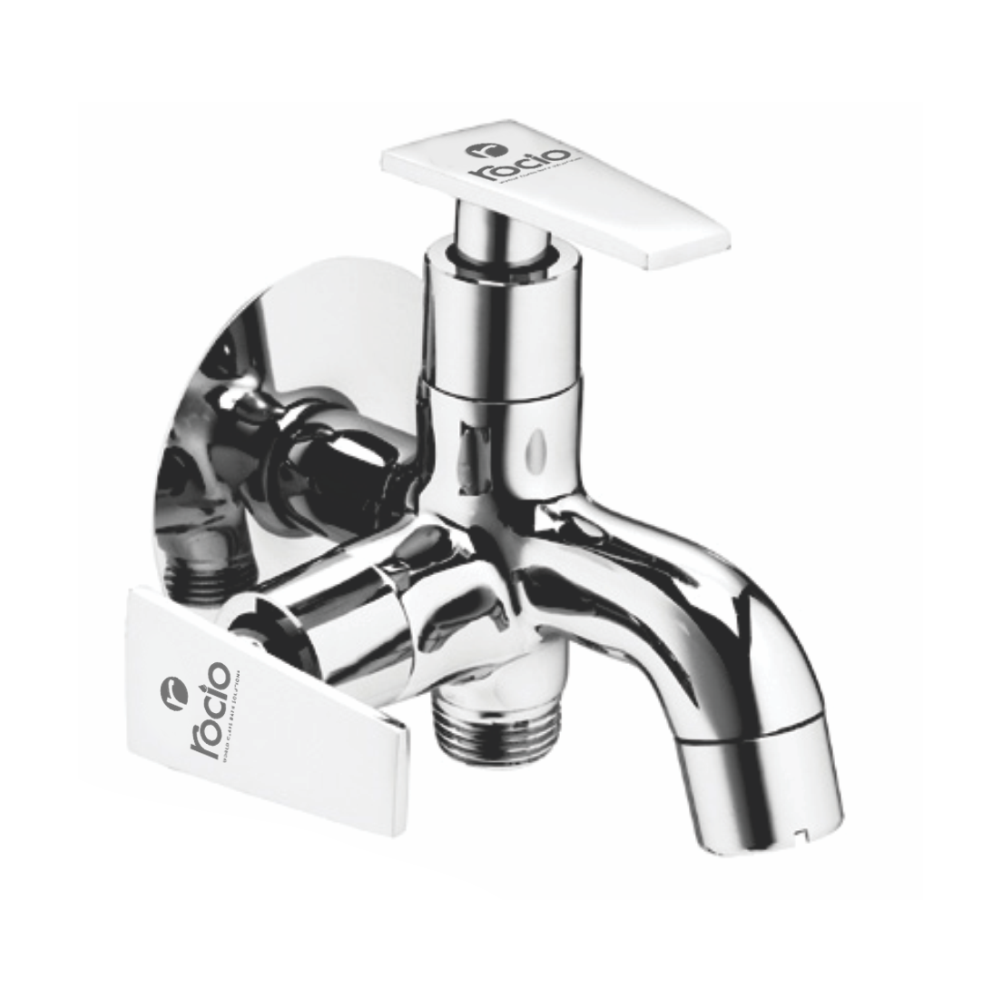 Rocio SOLO R Brass Chrome Plated Two Way Bib Cock Tap