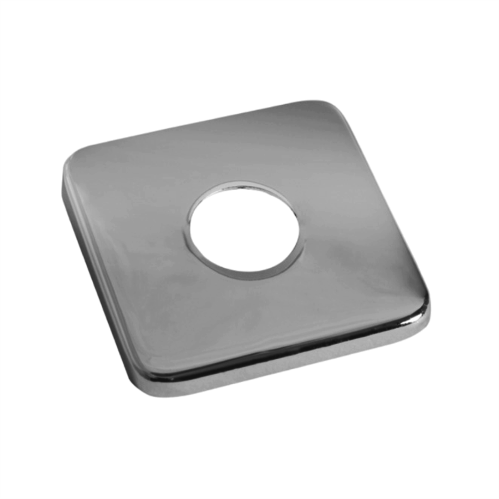 Rocio Full Brass Flange Square Chrome Finish