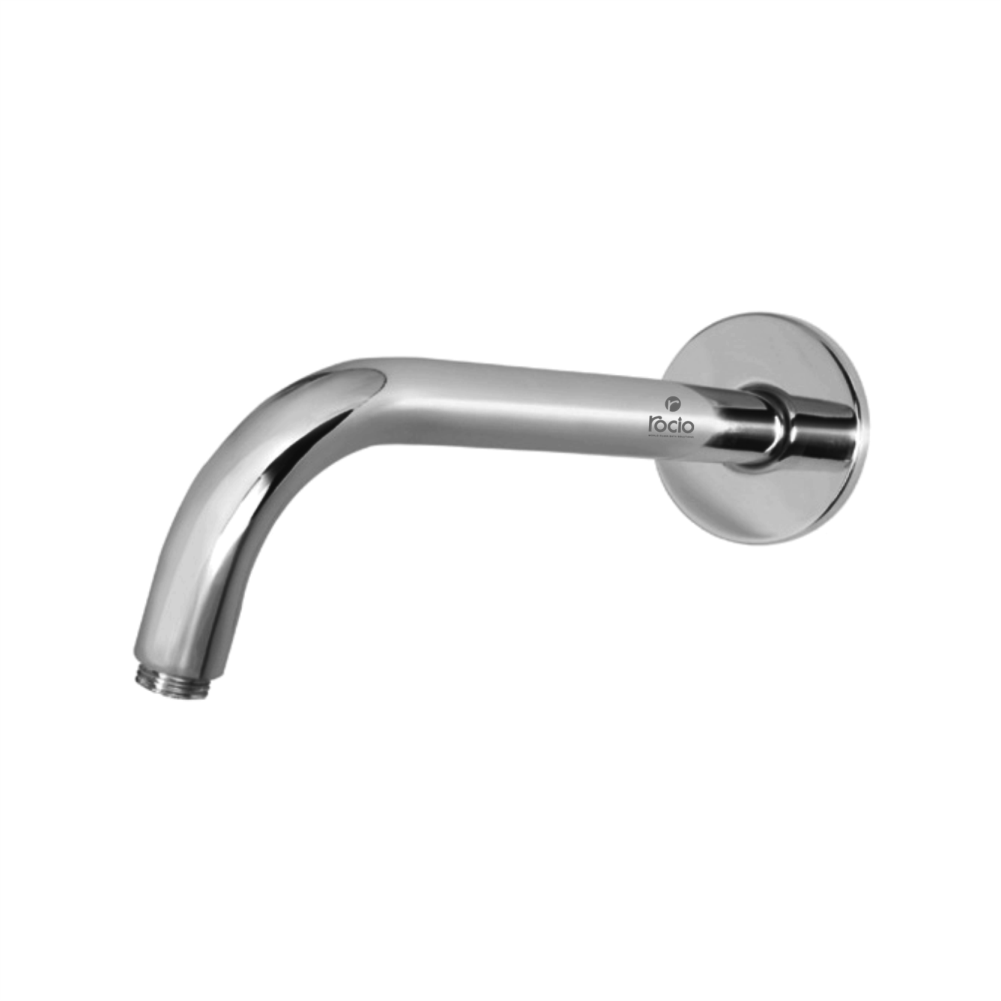 Rocio Full Brass Shower Arm Square 12 inch Chrome Finish