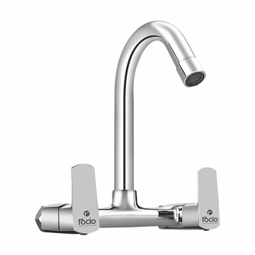 Rocio QUBIX Sink Mixer Brass Chrome Finish Bathroom Kitchen