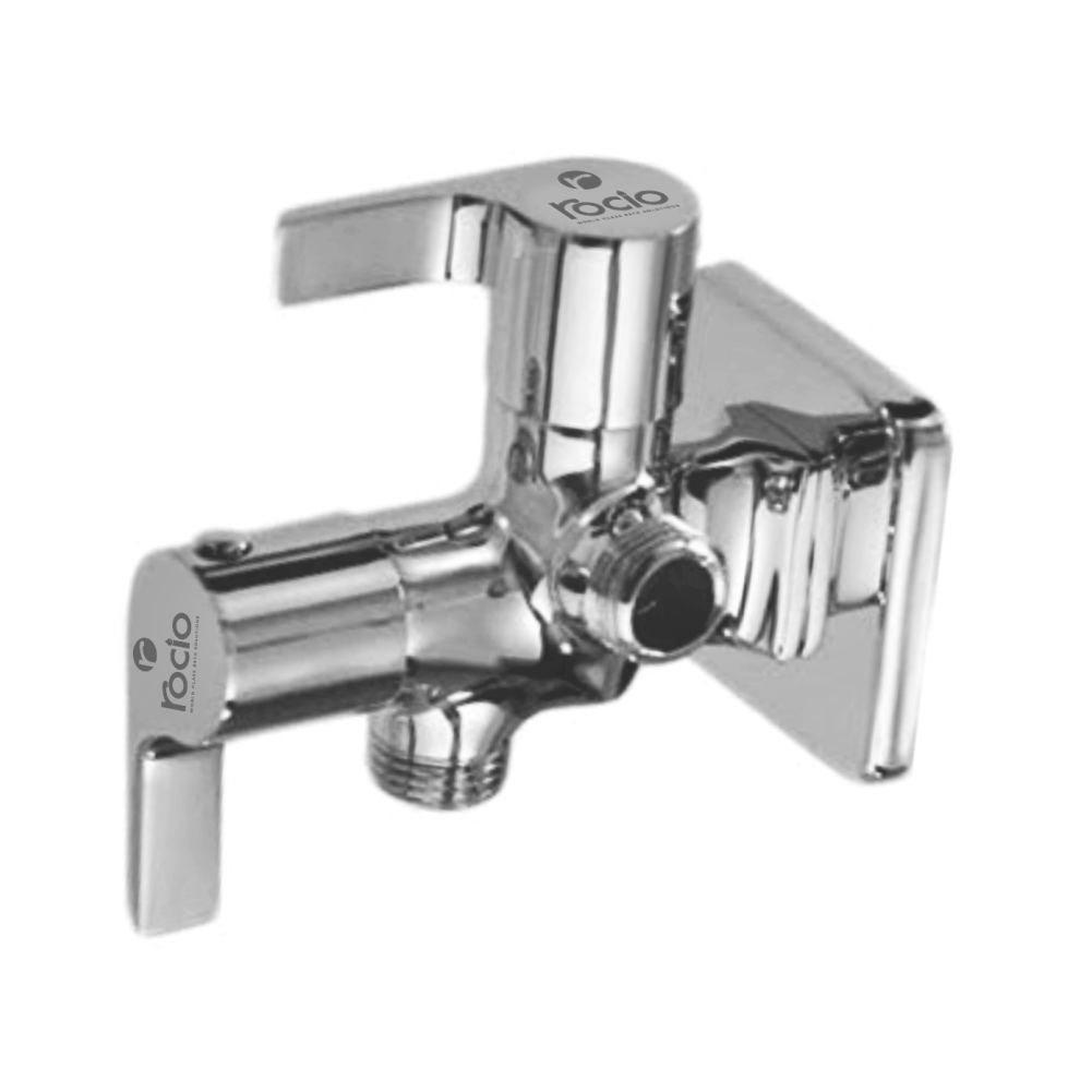 Rocio SONET Brass Chrome Plated Two Way Angle Cock