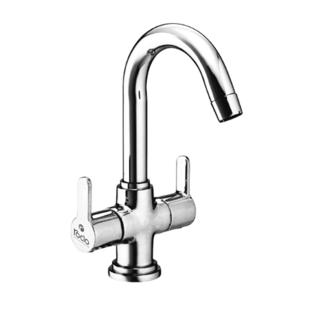 Rocio FIGO Full Brass Chrome Plated Center Hole Basin Mixer Tap