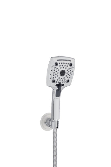 Rocio Chrome Finish 5-in Function Handheld Shower with SS 304 Flexible Shower Tube and Holder