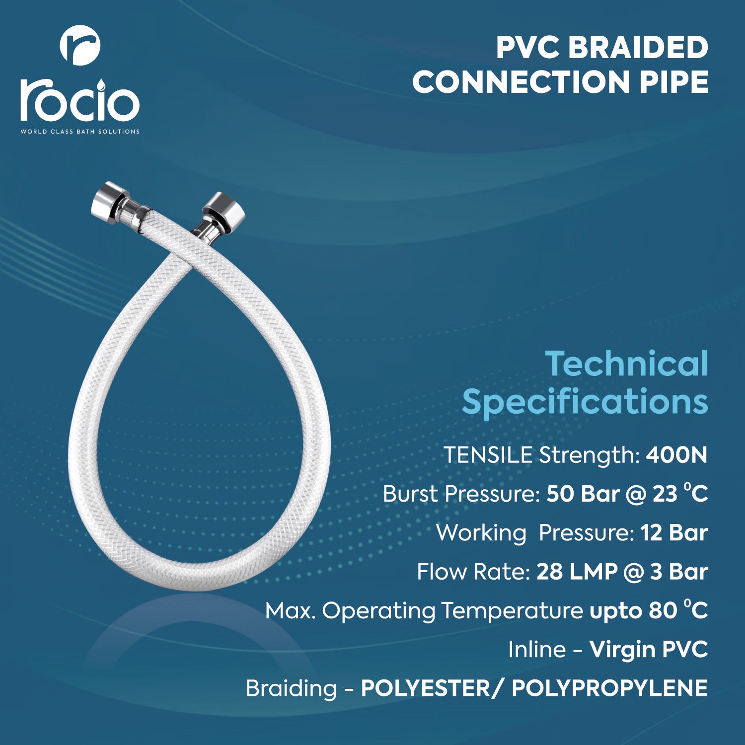 Hot And Cold Water connection Pipe