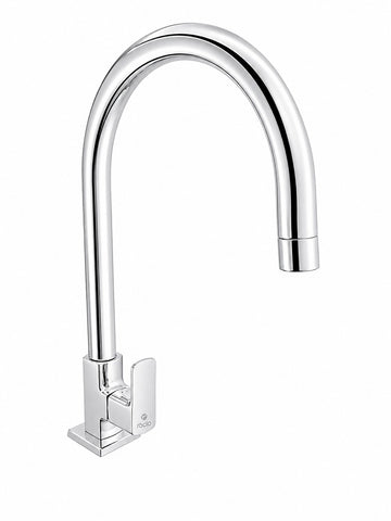 Rocio Brass Swan Neck tap with Extended 360 degree swivel  spout  for bathroom sink or kitchen sink cold water only