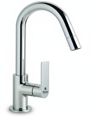 Rocio BENZ Swan Neck Faucet – Chrome Finish Basin Tap