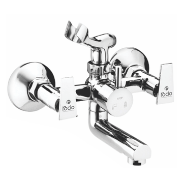Rocio SOLO R Brass Chrome Plated Wall Mixer Telephonic with Crutch For Bathroom Or Kitchen