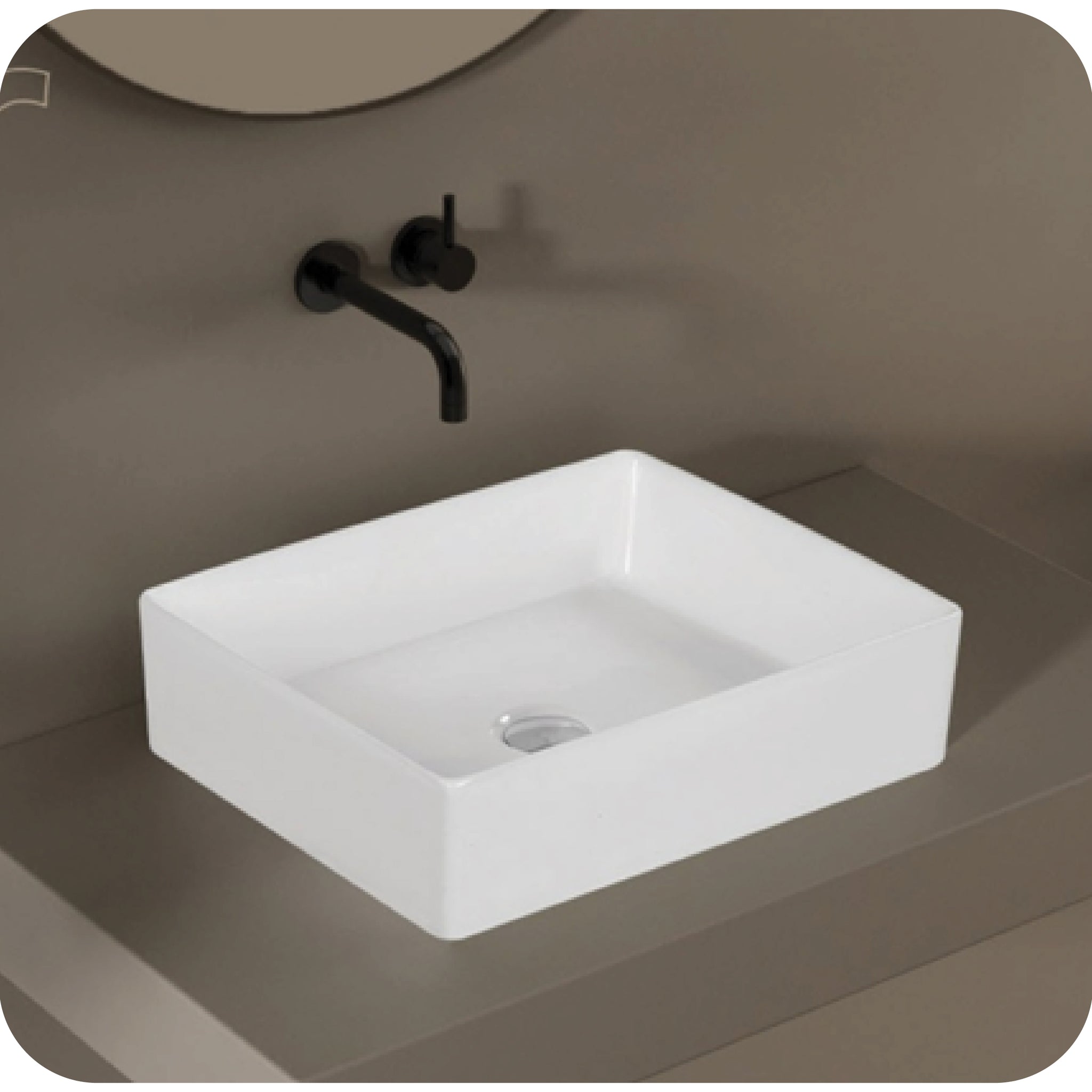 ARIA Table Top Basin | Modern Square