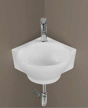 BREEZE Wall Hung Basin | Square Design | Compact Fit