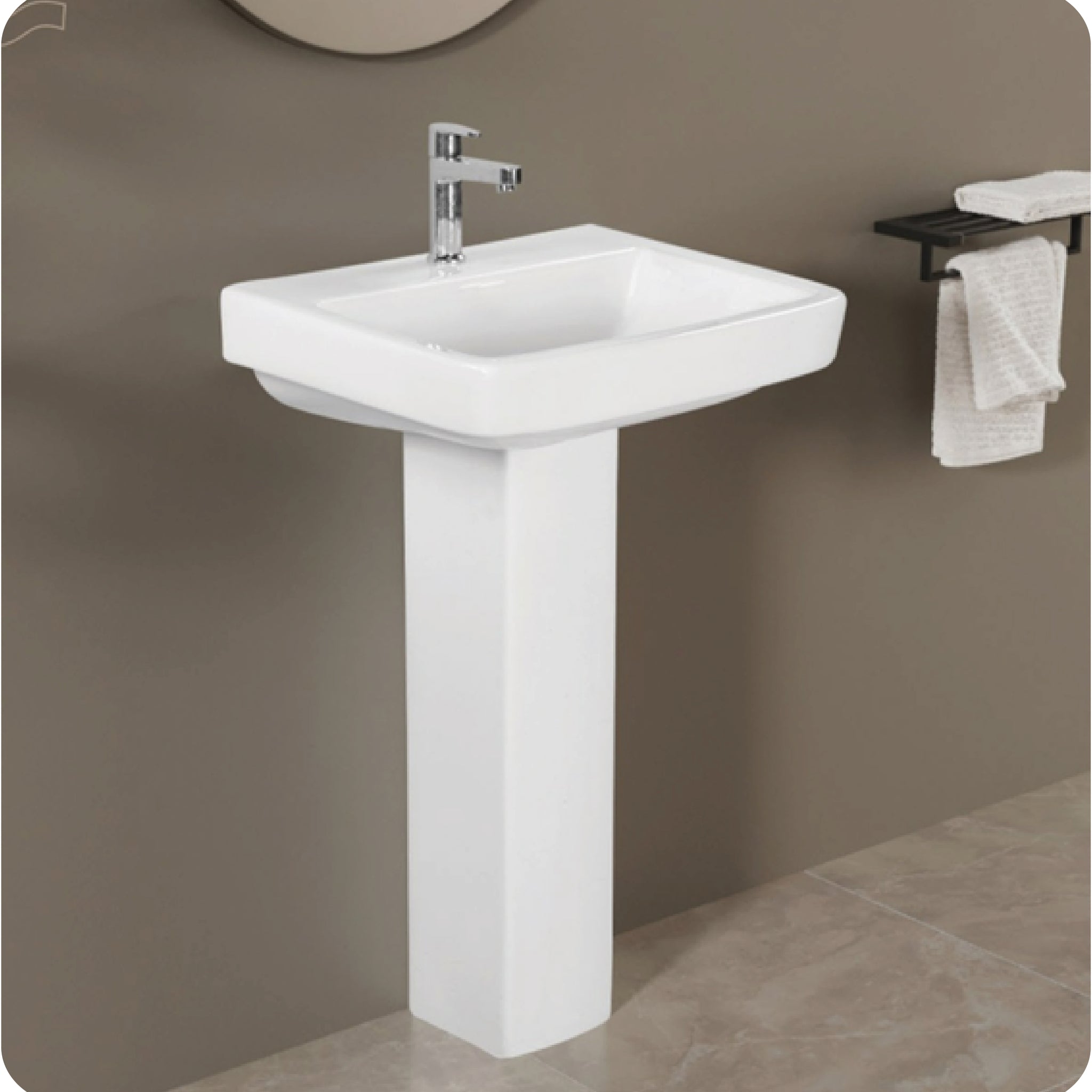 Mario Basin – 4004 | Riva Pedestal | 590x470x775 mm