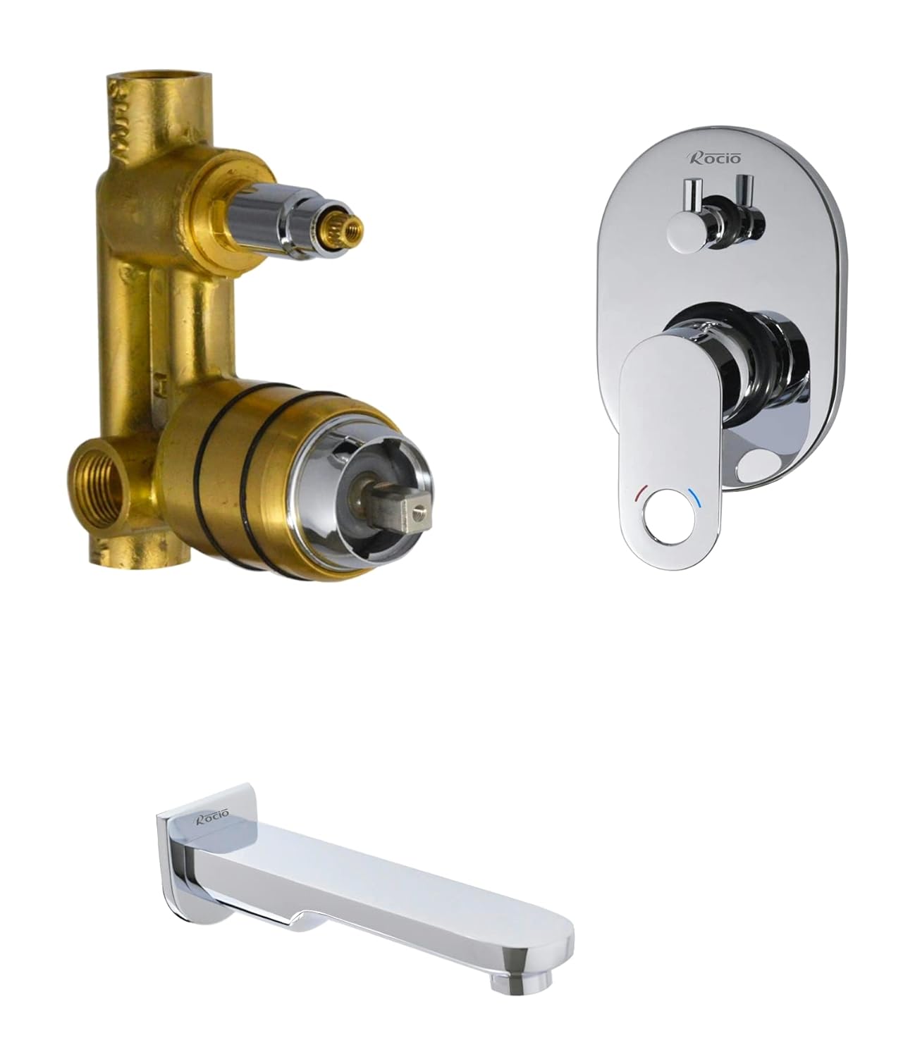 single lever basin mixer diverter