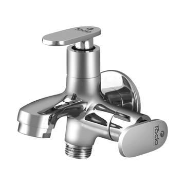 Rocio MAX R - Brass Chrome Plated Two Way Bib Cock Tap For Bathroom or Kitchen