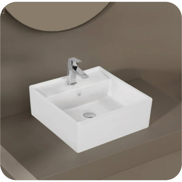 VENEZIA Table Top Basin | Square Bold Design